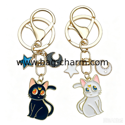 Llavero de gato lindo GUGEER, regalos divertidos para mujeres y hombres, llaveros lindos para mujeres, dijes para bolsos para mujeres, regalo de San Valentín
