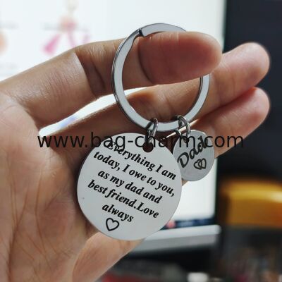 GUGEER Regalos del Día del Padre para papá de la hija Hijo, papá Regalo de cumpleaños Conducir llavero seguro para él Padre Papa Regalos de papá Regalo de la hija Hijo Regalo del Día del Padre para el esposo de la esposa