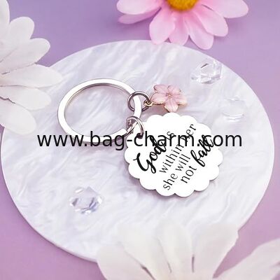 Llavero cristiano de GUGEER con versículo bíblico inspirador para mujeres, amigos, adolescentes, regalos espirituales, religiosos, bíblicos para mujeres, regalos basados en la fe, accesorios bíblicos