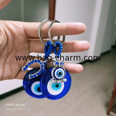 GUGEER Ojo Malvado Azul Decoración colgante Nazar Amuleto Pared colgante Protección del hogar y decoración de bendición (mariposa-A)