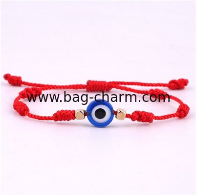 GUGEER Red Evil Eye Protection Bracelets | Lucky Charms with Adjustable Red Thread | Gift Pack for Women, Men or Children