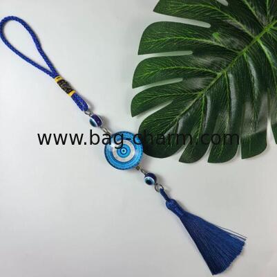 GUGEER Evil Eye Keychains Lucky Charms Protection Charm for Women Men Car Key Ring Bag Purse Accessories