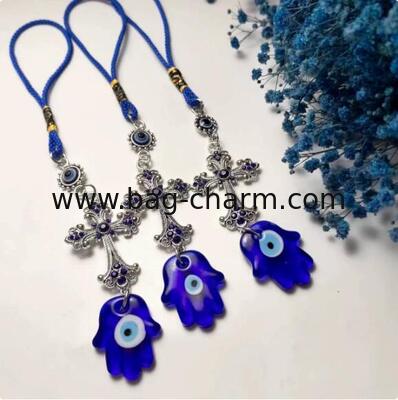 GUGEER Maligno ojo llaveros carisma bolso de amuletos de la suerte para las mujeres, bolso lindo bolso de mano accesorios