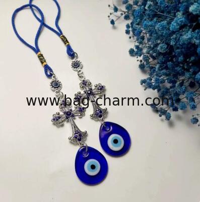 GUGEER Maligno ojo llaveros carisma bolso de amuletos de la suerte para las mujeres, bolso lindo bolso de mano accesorios