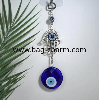 GUGEER Ojo Turco Ojo Malo Amuleto colgado en la pared para la buena suerte y la protección en el hogar,Bolso de bolso lindo Regalos