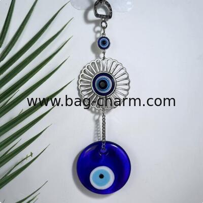 GUGEER Ojo Turco Ojo Malo Amuleto colgado en la pared para la buena suerte y la protección en el hogar,Bolso de bolso lindo Regalos
