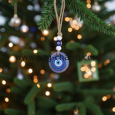 GUGEER Bolso Amuleto Bolso Amuleto Ojo Turco Azul, Mal de Ojo Bendición Regalo 5 cm Amuleto Pendente Protección de Buena Suerte Amuleto para colgar Amuleto de la suerte para la oficina y la decoración del automóvil