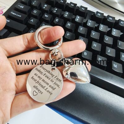 Llavero de Corazón Lindo GUGEER Regalos de Navidad para Mamá de Hija Hijo - Regalos del Día de la Madre para Mamá, Regalos de Cumpleaños y San Valentín de Hija Hijo